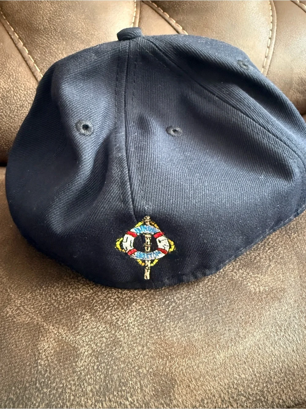 New Era Navy fitted hat with squidward  SpongeBob SquarePants